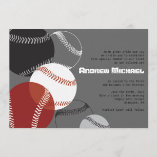 KALL BASEBALLpubMitzvah inbjudan