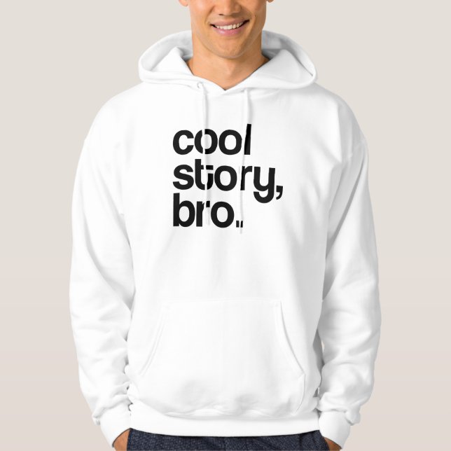 KALL BERÄTTELSE 100% FÖR ORIGINALLEGIT BRO SWEATSHIRT MED LUVA (Framsida)