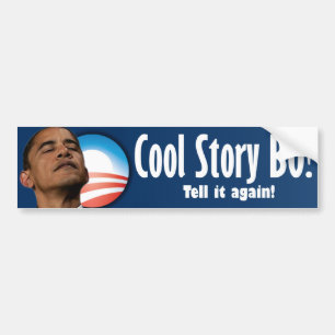 Kall berättelse BO - Anti Barack Obama Bildekal