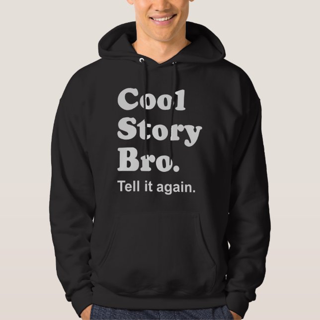 Kall berättelse Bro. Berätta den igen. Hooded Hoodie (Framsida)