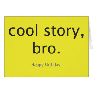 Kall berättelse, bro. hälsningskort