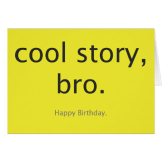 Kall berättelse, bro. hälsningskort