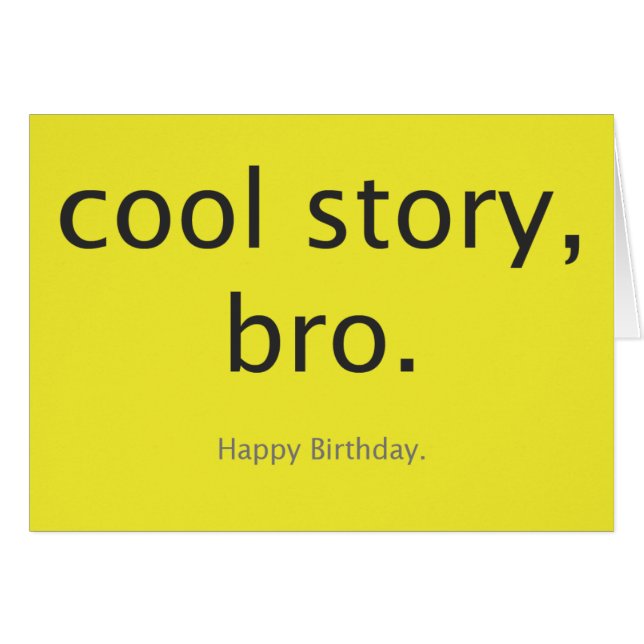 Kall berättelse, bro. hälsningskort (Framsidan Horizontal)