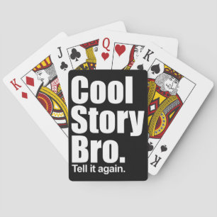 Kall berättelse Bro. Leka kort Spel Kort