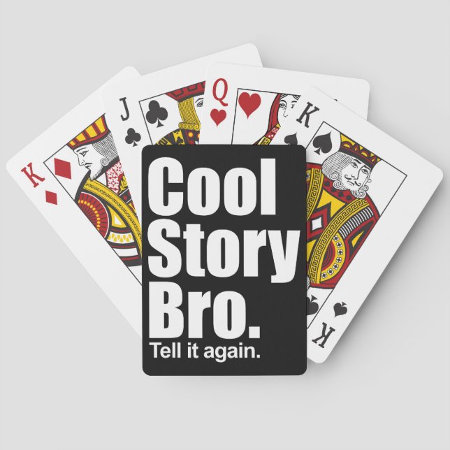 Kall berättelse Bro. Leka kort Spel Kort (Baksidan)