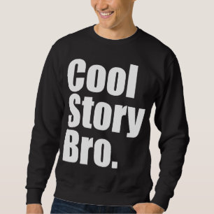 Kall berättelse Bro. Mörk tröja Lång Ärmad Tröja