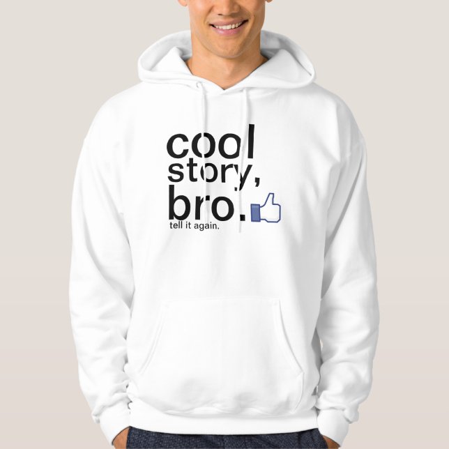 Kall berättelse, bro. sweatshirt med luva (Framsida)
