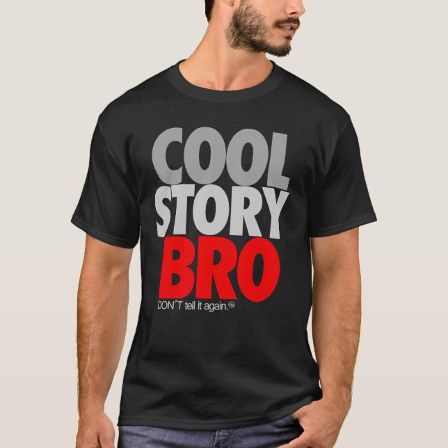"Kall berättelse (röda) Bro", T Shirt (Framsida)