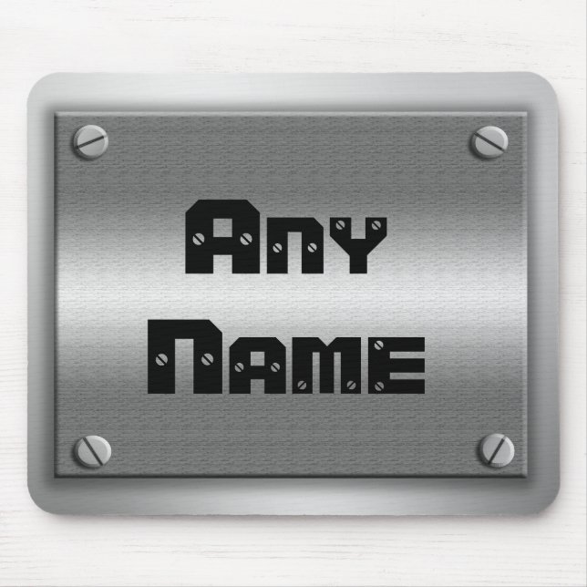 Kall beställnings- metallLook Mousepad Musmatta (Framsidan)