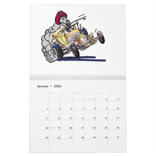 Kall bilar och hot rods kalender (Jan 2026)