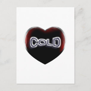 Kall Black Heart Vykort