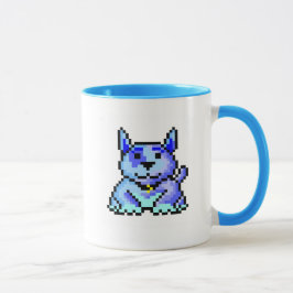 Kall blåttPIXELhund Mugg