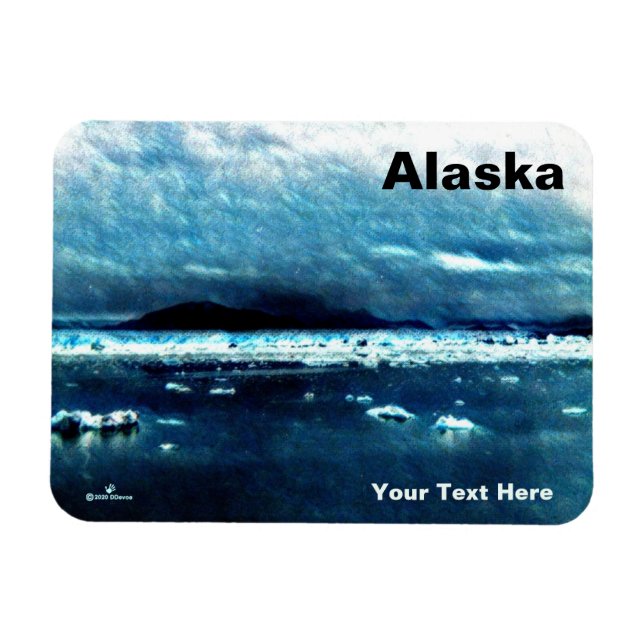 Kall Blue Sea Magnet (Horisontell)