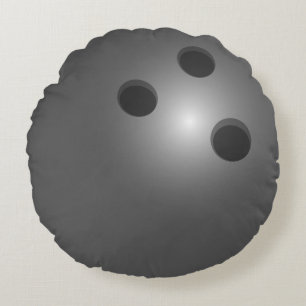 Kall bowlingklot rund kudde