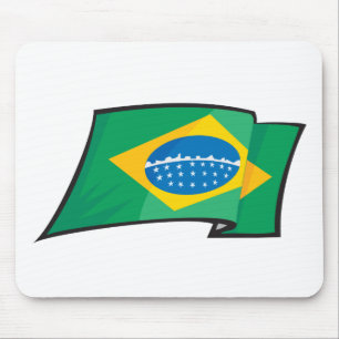 Kall Brasilien flagga Musmatta