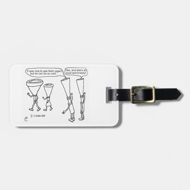 Kall Brass Bagagebricka (Horisontell Framsida)