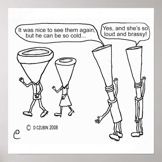 Kall Brass White Poster (Framsidan)