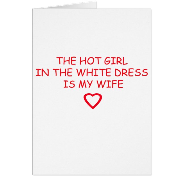 KALL BRÖLLOPSAKER HÄLSNINGSKORT (Framsidan)