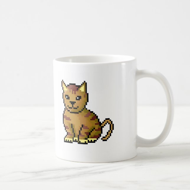 Kall brun PIXELtabby katt Mugg (Höger)