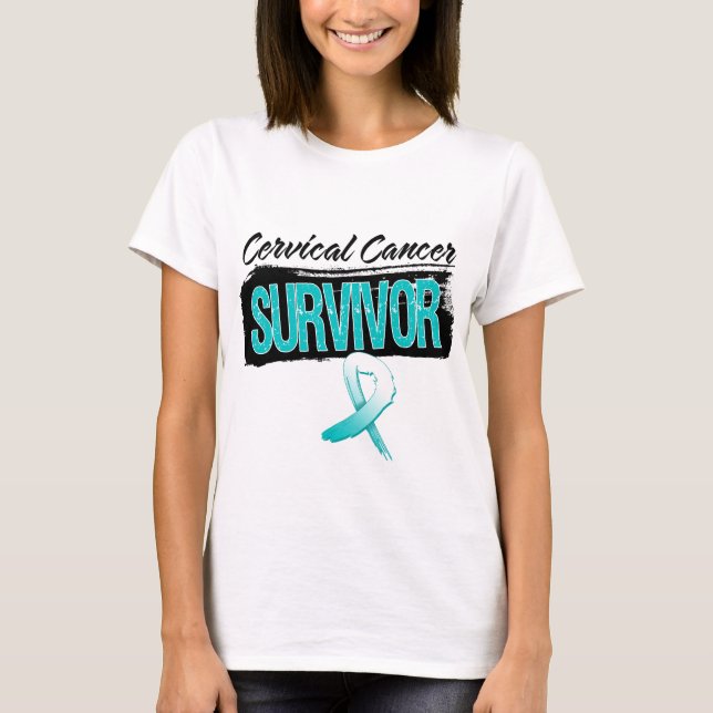 Kall Cervical canceröverlevande T-shirt (Framsida)