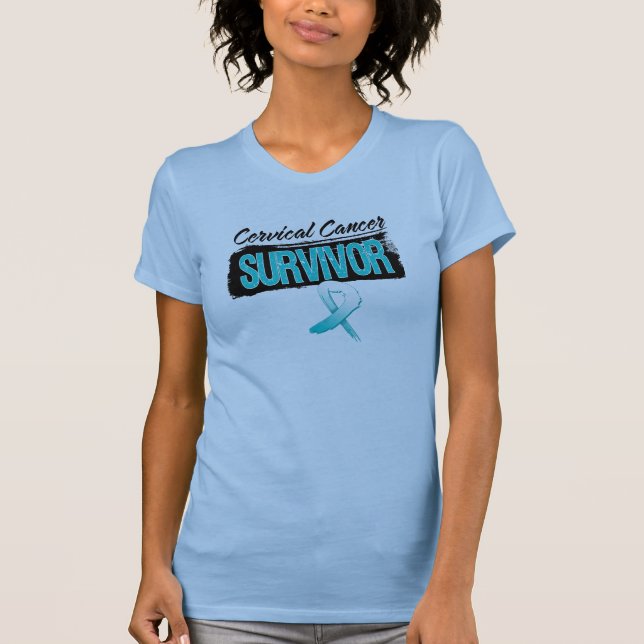 Kall Cervical canceröverlevande Tee (Framsida)