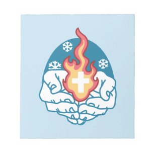 Kall Change, Faith's Fire - Motivational Christian Anteckningsblock