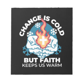 Kall Change, Faith's Fire - Motivational Christian Anteckningsblock