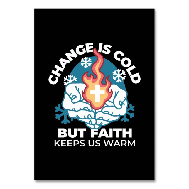 Kall Change, Faith's Fire - Motivational Christian Bordsnummer (Framsidan)