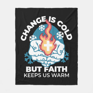 Kall Change, Faith's Fire - Motivational Christian Fleecefilt