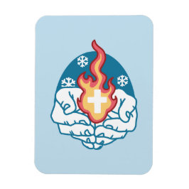 Kall Change, Faith's Fire - Motivational Christian Magnet