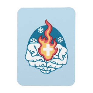 Kall Change, Faith's Fire - Motivational Christian Magnet