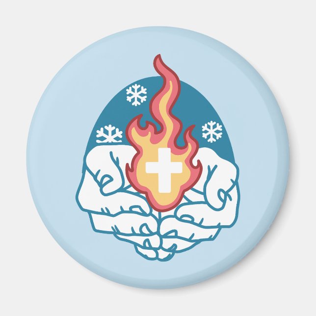 Kall Change, Faith's Fire - Motivational Christian Magnet (Framsidan)