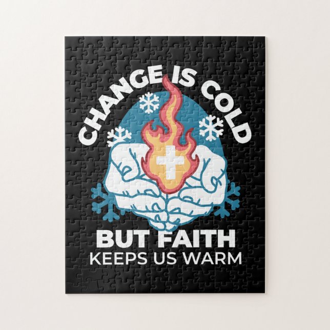 Kall Change, Faith's Fire - Motivational Christian Pussel (Vertikal)