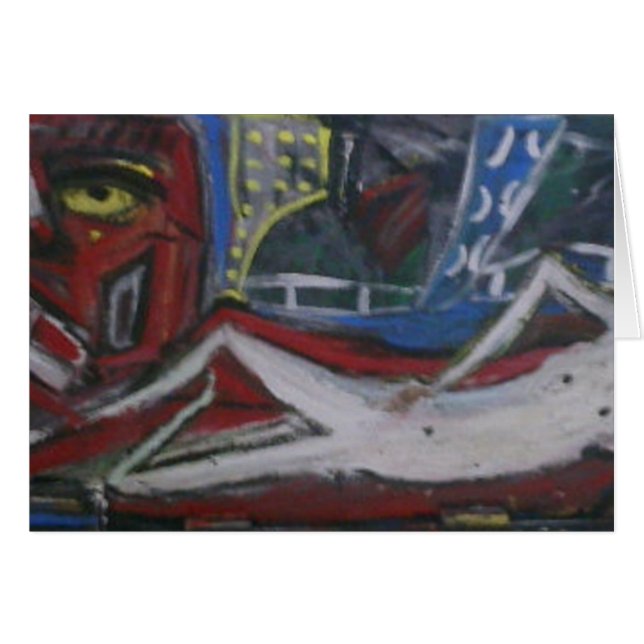 Kall Chillin' Hälsningskort (Framsidan Horizontal)