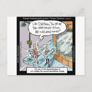 Kall Clean Händer W/Guns Funny Gifts & Tees Vykort