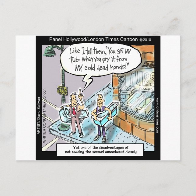 Kall Clean Händer W/Guns Funny Gifts & Tees Vykort (Framsida)