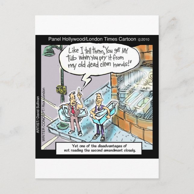 Kall Clean Händer W/Guns Funny Gifts & Tees Vykort (Framsida)