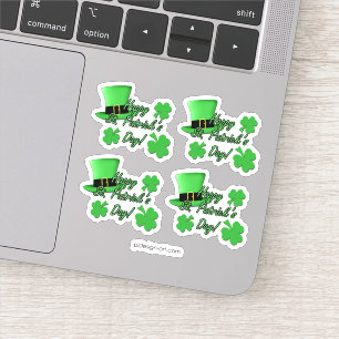 Kall dag för St. Patricks för Shamrocks för Klistermärken
