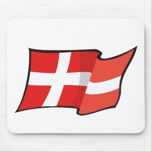 Kall Danmark flagga Musmatta