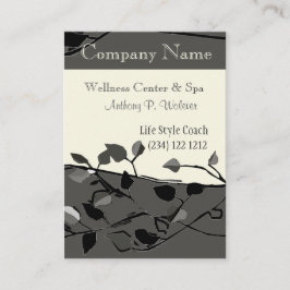 Kall design för naturträdgren tidsbeställning kort