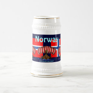 Kall design för norgeölmugg sejdel