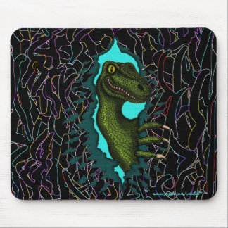 Kall design för velociraptordinosaurmousepad musmatta
