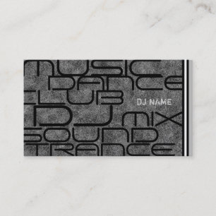 Kall DJ-visitkort Visitkort