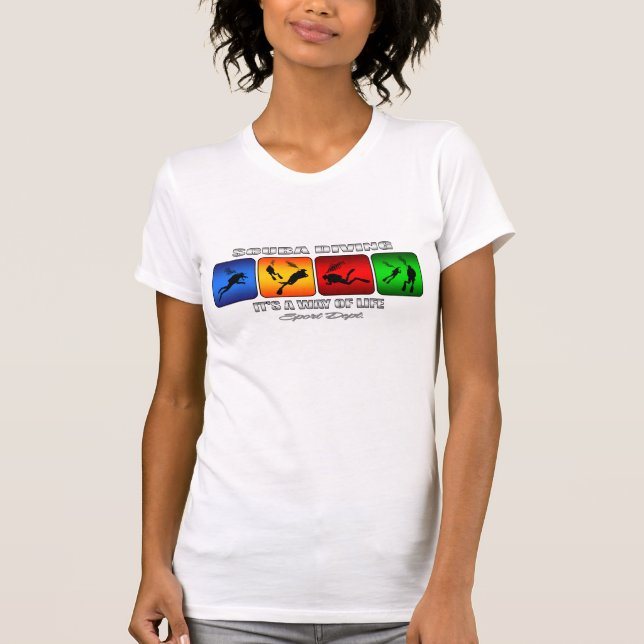 Kall dyka är det en livsföring tee (Framsida)