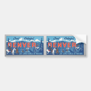 Kall färgrik Denver luft som villkoras av natur, Bildekal