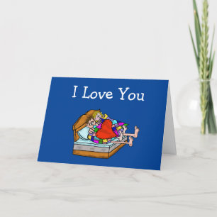 Kall Feet Romantic Valentine Day Card Kort