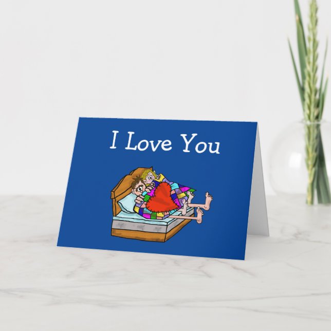 Kall Feet Romantic Valentine Day Card Kort (Framsida)