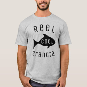 Kall fiskemorfar för rulle t shirt