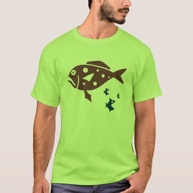 Kall fiskT-tröja Tee Shirt (Framsida)