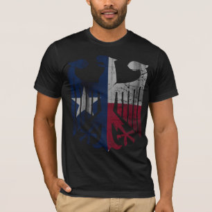 Kall flagga av Texas det tyska örnarvet T-shirt